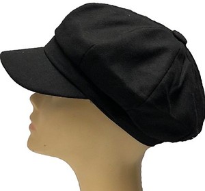womens black baker boy hat