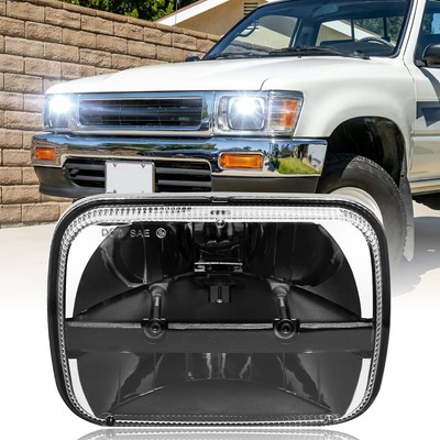2-Piece 5x7" LED Headlight Set With Halo & Turn Signal - For 1995-1997 Toyota Tacoma & More