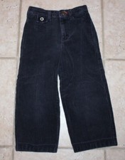 Baby Gap Boys 3 Years Adjustable Waist Navy Blue Corduroy Pants