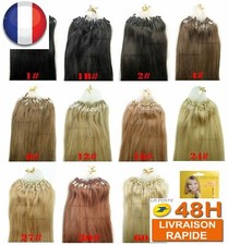 200 EXTENSIONS DE CHEVEUX POSE A FROID EASY LOOP 100% NATURELS REMY 53-60CM