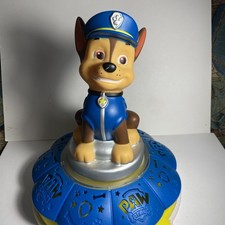 Paw Patrol Chase The Police Dog 10" Talking Spinning Night Light