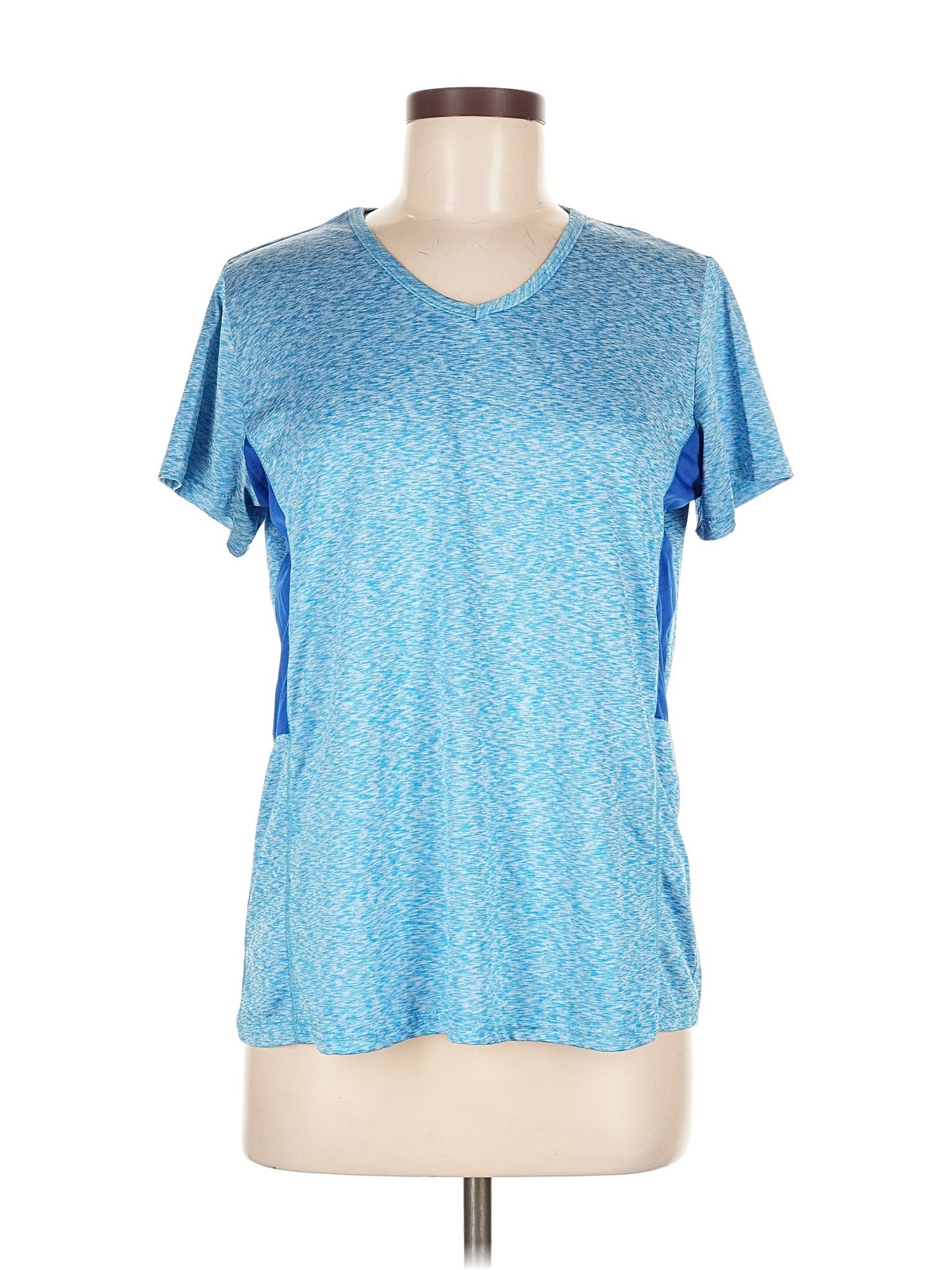 Real Essentials Women Blue Active T-Shirt L