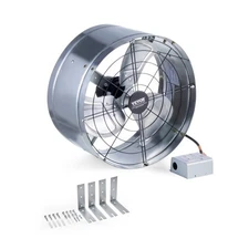 VEVOR Gable Mount Fan, 15 Inch Attic Exhaust Fan with Adjustable Thermostat & Ou