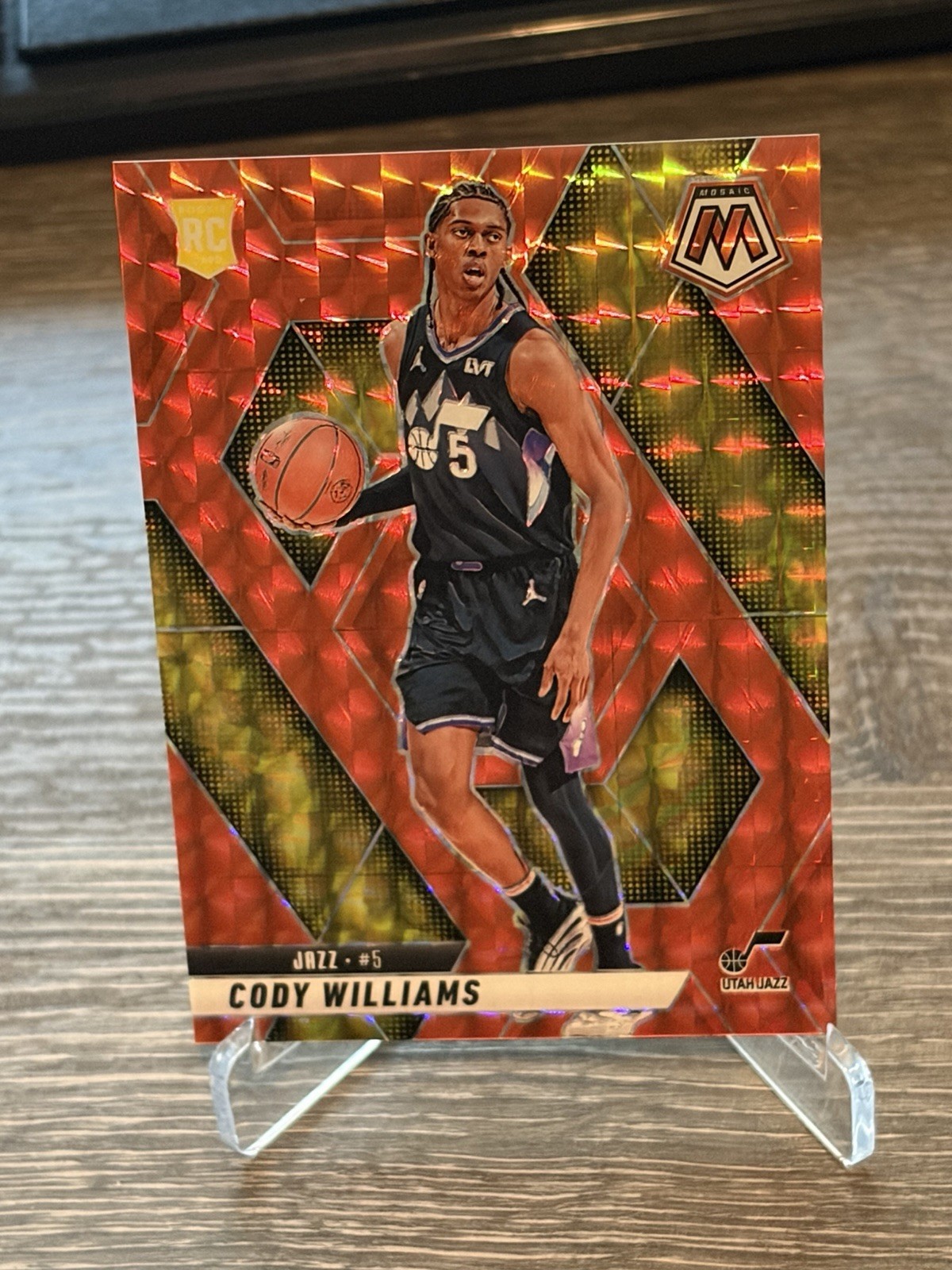 Cody Williams RC #207 /249 Orange Mosaic 2024-25 Panini Mosaic