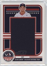 2025 Panini Stars and Stripes Jumbo Materials Hat 5/6 Justin Lebron #JMJ-KP 0j81