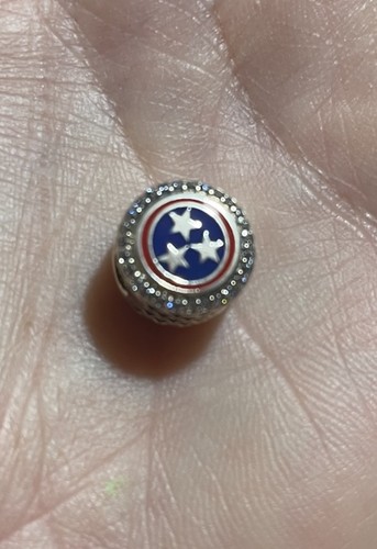 Pandora Tennessee Flag And Cleveland, TN Engraved RARE Sterling Silver