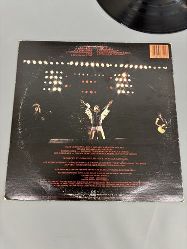 Ozzy Osbourne - Blizzard Of Ozz Original 1981 Pressing Vinyl LP JZ 36812 - VG-G - Imagen 5 de 11