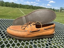 Mens Sperry A/O 2-EYE LEATHER Boat Shoe Size 13W 0197640