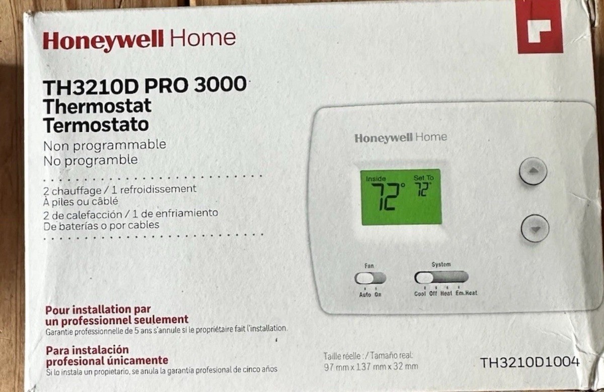 Non Programmable Thermostat Wiring Honeywell Home Heating Non