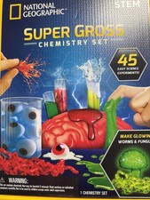 NATIONAL GEOGRAPHIC Super Gross Chemistry Set 45 Science Experiment New