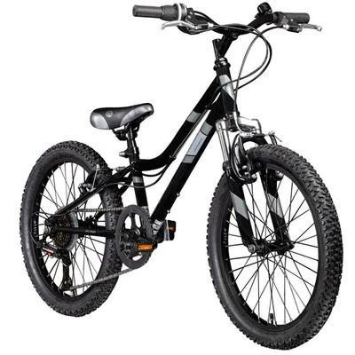 Galano GA20 20 Zoll Mountainbike 7Gang Kinder Fahrrad MTBSchwarz/Grau 26cm - Bild 1 von 4