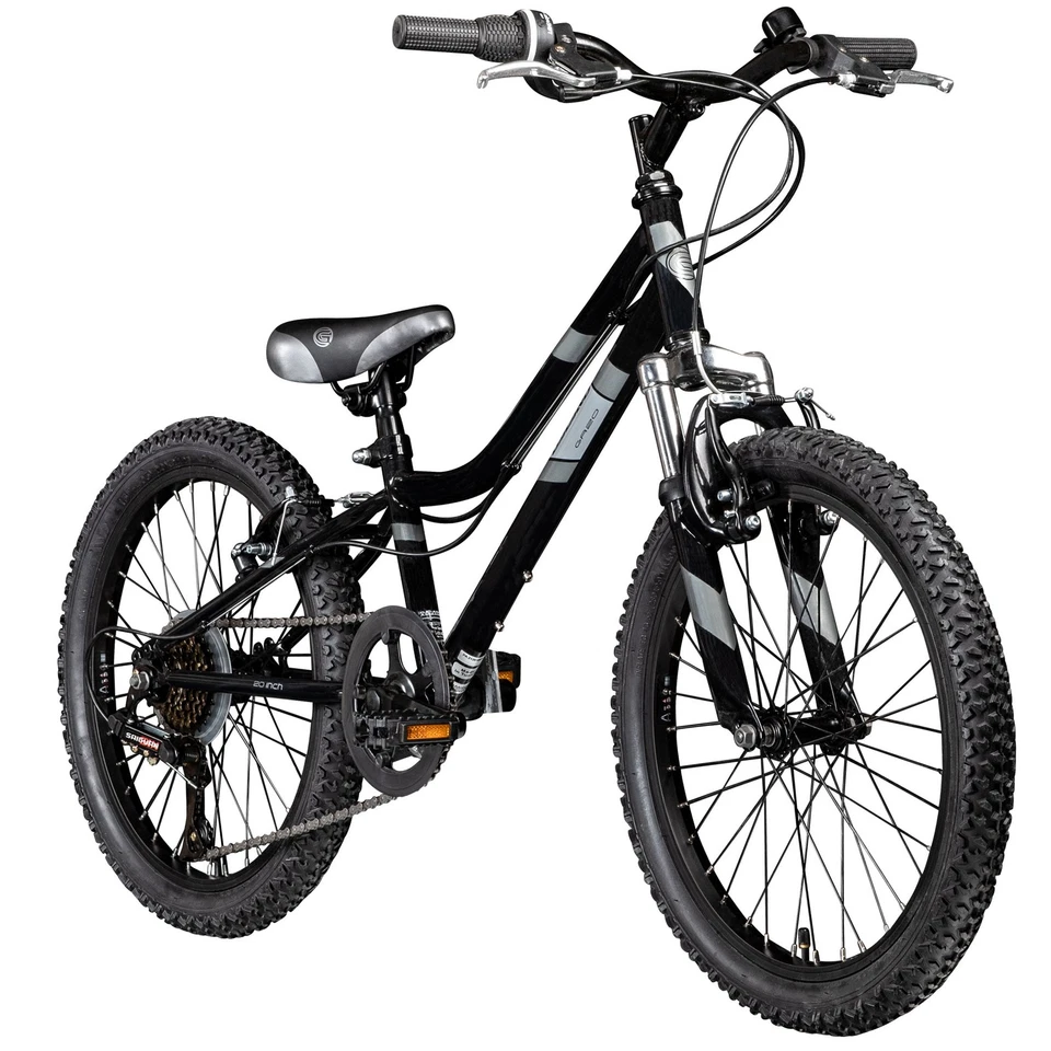 Galano GA20 20" Mountainbike Fahrrad 7Gang Kinderrad MTBGalano schwarz/grau 26cm
