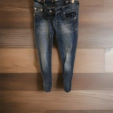 Miss Me Jeans Womens 28 Skinny JE5418S4R Rhinestone Flap Pockets 24x32