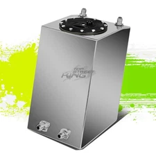 3 GALLON LIGHTWEIGHT POLISH ALUMINUM BOTTOM FEED GAS FUEL CELL TANK 8"X8"X13"