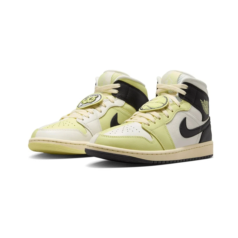Air Jordan 1 Mid SE Fall League para mujer HQ3008-130 vela/verde/antracita talla 7-15 Foto 2 de 4