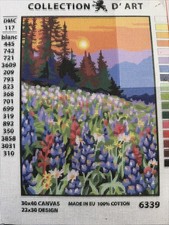 Collection D Art Printed needlepoint canvas 30x40cm Canvas Only