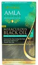 (4 Pack) Optimum Care Amla Legend Miraculous Oil , 40 Natural Dark Brown