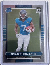 Panini 2024 Donruss Optic Rated Rookie Brian Thomas Jr. Jaguars Card #12. rookie card picture