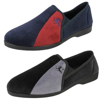 Mens Spot On Indoor Slippers