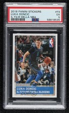 2018 Panini Album Stickers European Il Film Della NBA Luka Doncic #F9 PSA 5 15mb