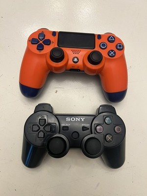 Sony PlayStation DualShock 3 & 4 , Two Wireless Controller Parts Or Repair Only