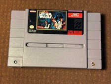 BROKEN Super Star Wars Star Wars SNES Super Nintendo Game Cartridge JVC