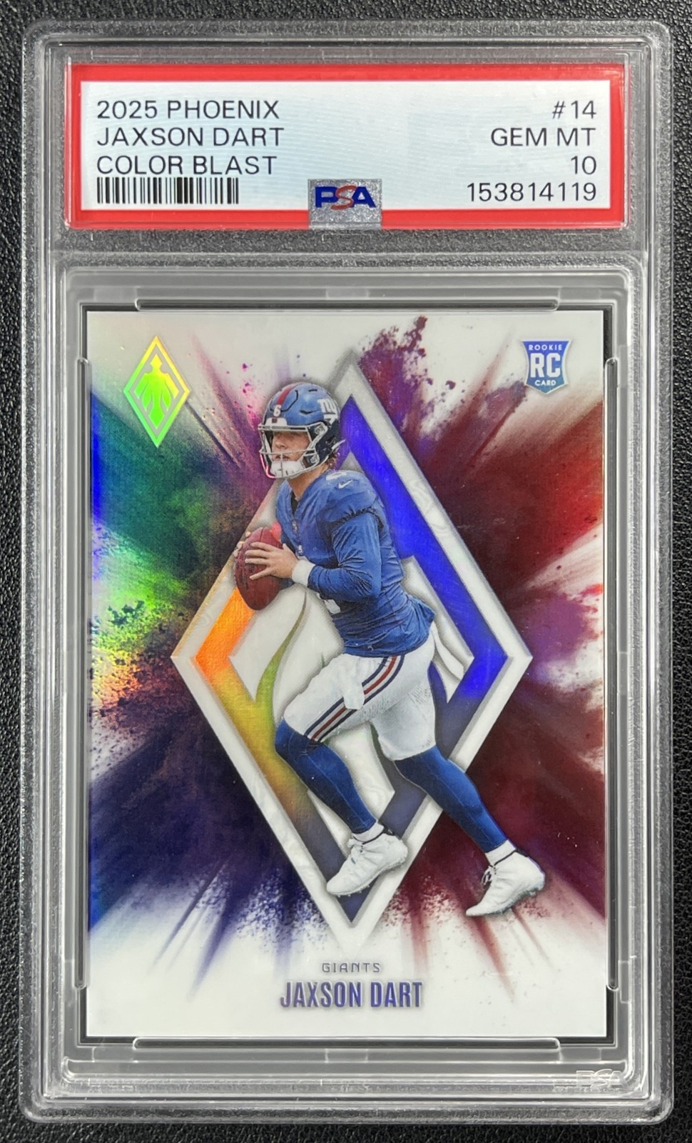 Jaxson Dart Panini Phoenix Color Blast #14 Base