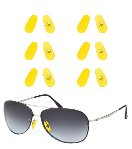 6 Pairs Nose Pads Nosepiece Replacement for Ray-Ban RB3671 Sunglasses - Foto 26 di 27