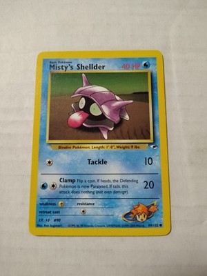 2000 Pokemon Gym Heroes Misty's Shellder - Pokemon TCG - WOTC
