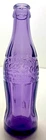 Vintage Purple Dillon S.C. Coca Cola Glass Christmas Bottle Pat. Dec 25, 1923
