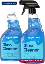 Amazon Basics Glass Cleaner, Streak-Free Shine, 32 Fl Oz, Pack of 2 with 1 Spray 0.37 per fl oz