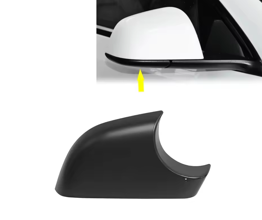 Calotte Specchio In Carbonio Per Tesla Model 3 (2017-2023) – 2 Pezzi, Coprispecchietti Laterali In ABS, Leggeri E Resistenti, Look Sportivo