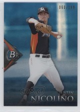 2014 Bowman Platinum Chrome Prospects Sapphire /199 Justin Nicolino #BPCP32 3s3