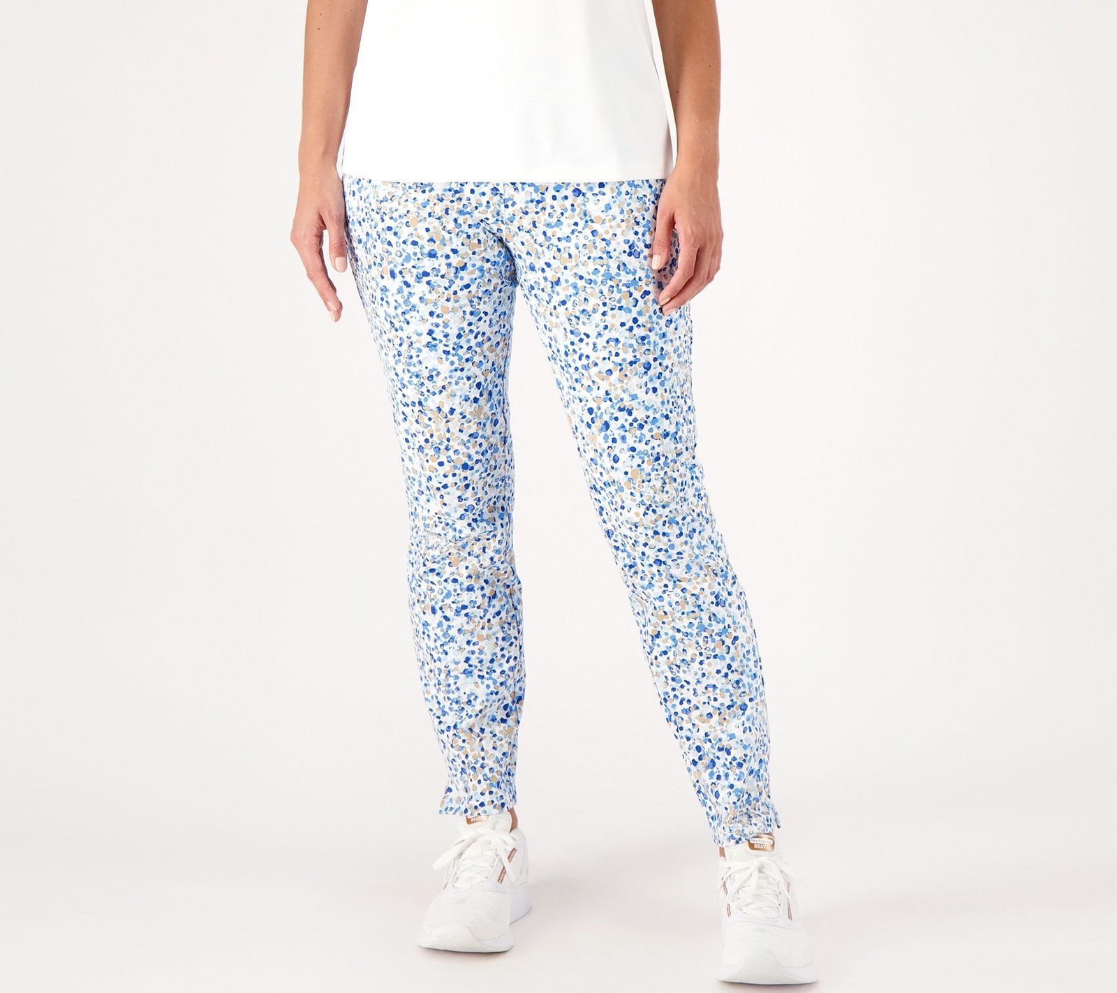 Susan Graver Women's Plus Sz Pants 3X Weekend Regular Multi-colored A567190