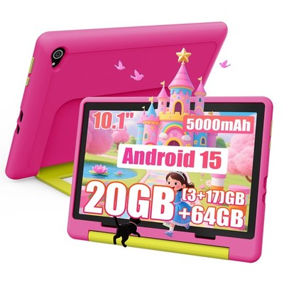 10.1 inch Tablet Android 15 Parental Contol Google Play GMS 20GB RAM 64GB ROM