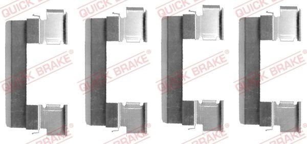 ZubehÖRsatz Scheibenbremsbelag Vorne Quick Brake 109 1655 FÜR Cadillac Opel-image