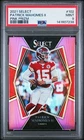 2021 PANINI SELECT 102 PATRICK MAHOMES II PINK PRIZM /10 PSA 9