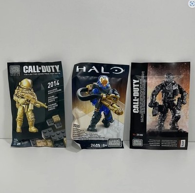 Mega Bloks CALL OF DUTY & HALO 2014/2016 Exclusive Figures Lot of 3