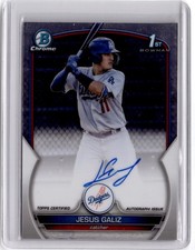 2023 Bowman Chrome #CPA-JGZ Jesus Galiz Prospect Autographs