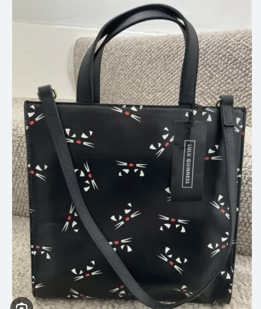 Lulu Guinness Kooky Cat collection bag, purse, blouse accessories