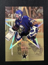 1995-96 Leaf #1 Dominik Hasek / Jim Carey Gold Leaf Stars /5000 Sabers