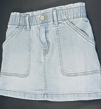 Oshkosh Girls 6/6X Blue Denim Skirt Summer Wear