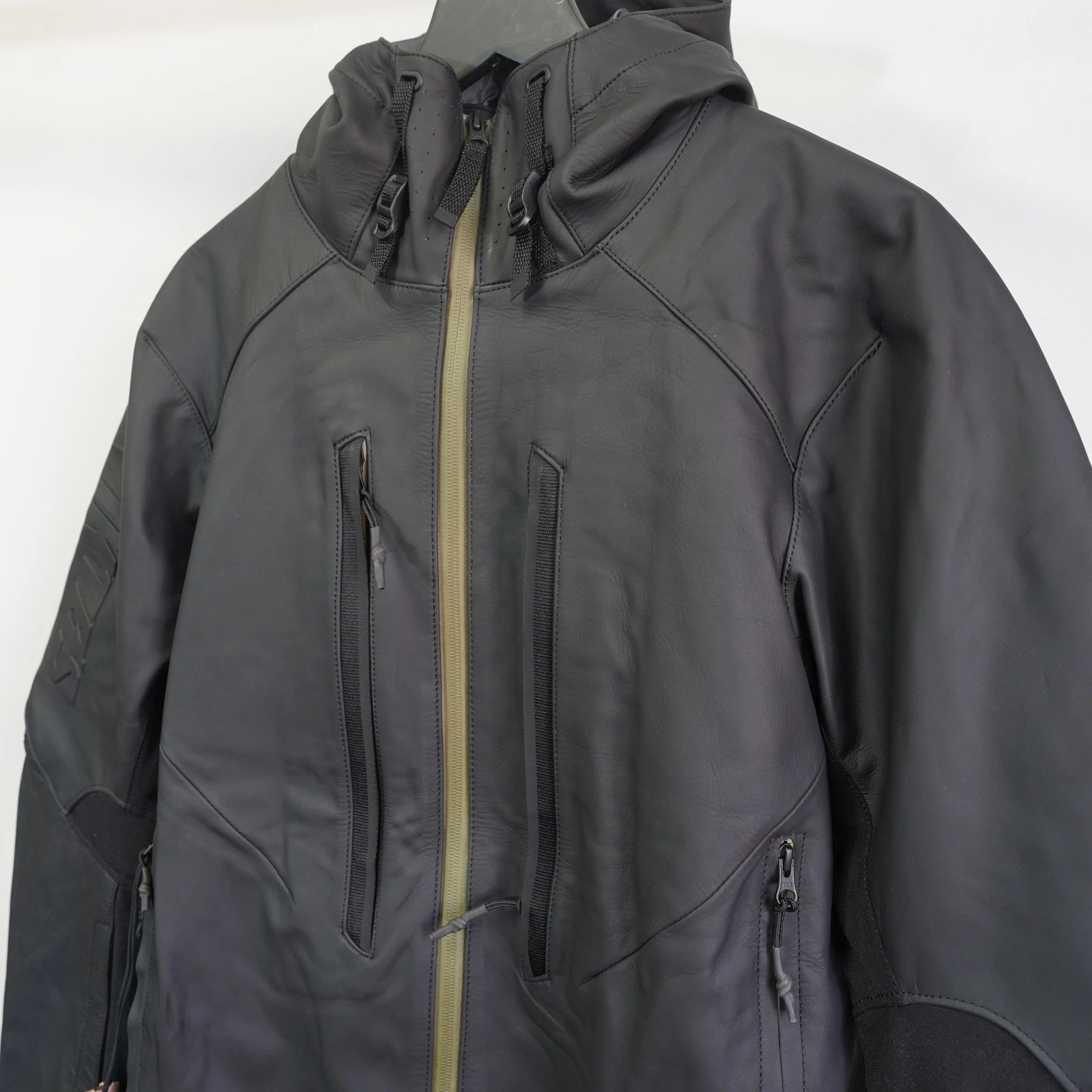 VIKTOS Waterproof Leather Tactical Jacket Men's S Black Full Zip Gorpcore New - product detail image 2