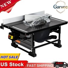 Portable 8-Inch Table Saw 6.7-Amp 3576 RPM 24T Blade Sliding Miter Gauge Woodwor