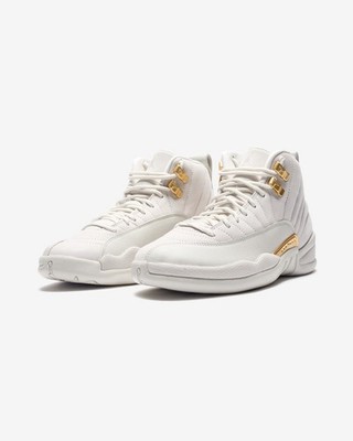 Women's Size 10 Air Jordan 12 Retro Phantom White FD9101-007 With Box