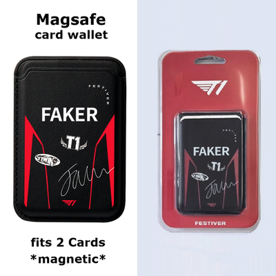 FAKER T1 Uniform Magsafe Card Case fits 2 Cards PU League of