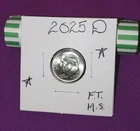 2025 D Roosevelt Dimes from BR, Unc FT Beautiful coins great for album & collect
