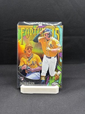2025 Topps Chrome Update - Jacob Wilson Rookie Fortune 15 #F15-18 Gold 11/50