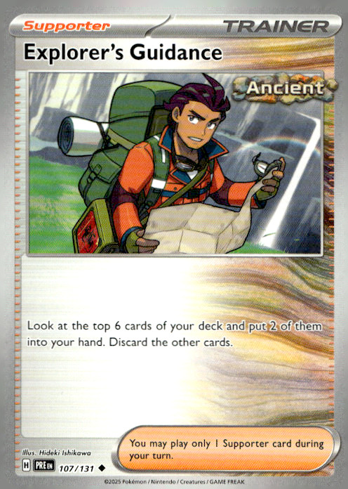 Explorer's Guidance Uncommon SV: Prismatic Evolutions 107/131 NM