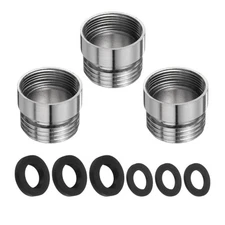 3Pcs Faucet Adapter Kit, Male 0.79in to Female 0.75in Kitchen Sink